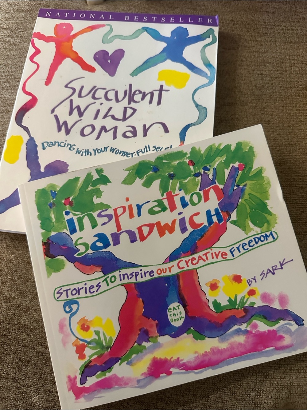 SARK Succulent Wild Woman & Inspiration Sandwich 2 Book Lot Vintage